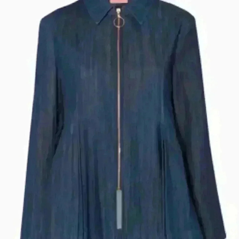 New Maggie Marylin Indigo George III Denim Jacket, New Without Tags - Picture 6 of 9